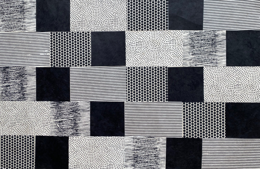 Collage de papier Lokta (feuille entière)