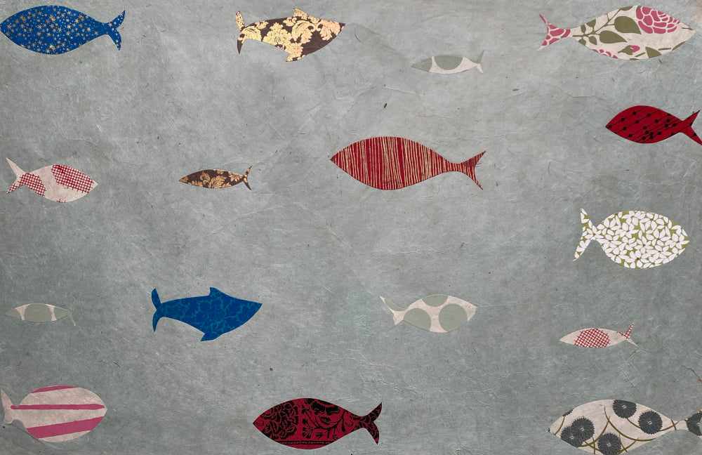 Collage de papier Lokta (feuille entière)