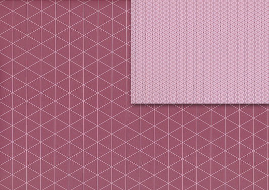Triangles red gift wrap (double sided)