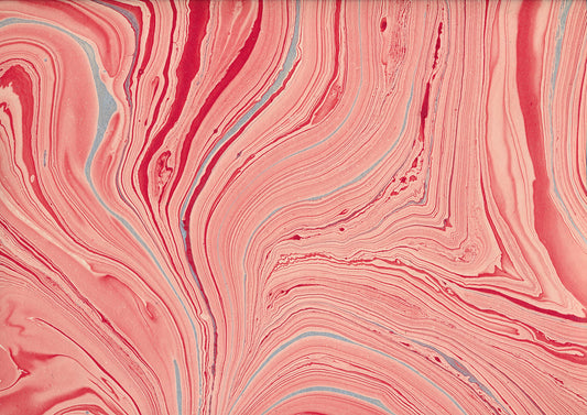 Jutepapier rot marmoriert mit silber 164