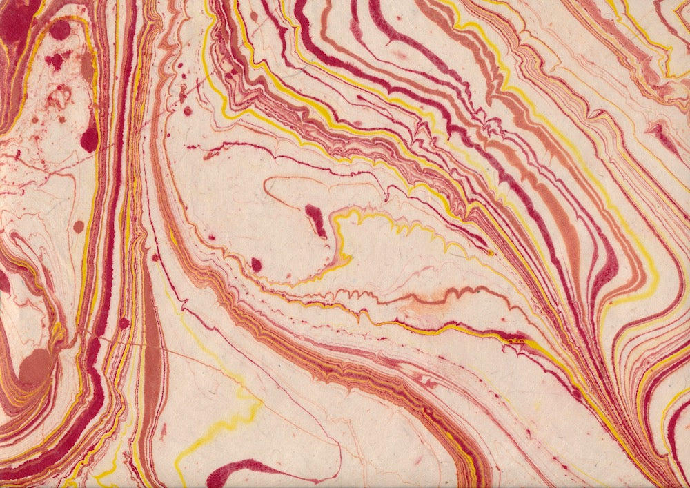 Papier Lokta marbré 349