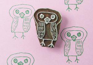 Wooden stamp Owl