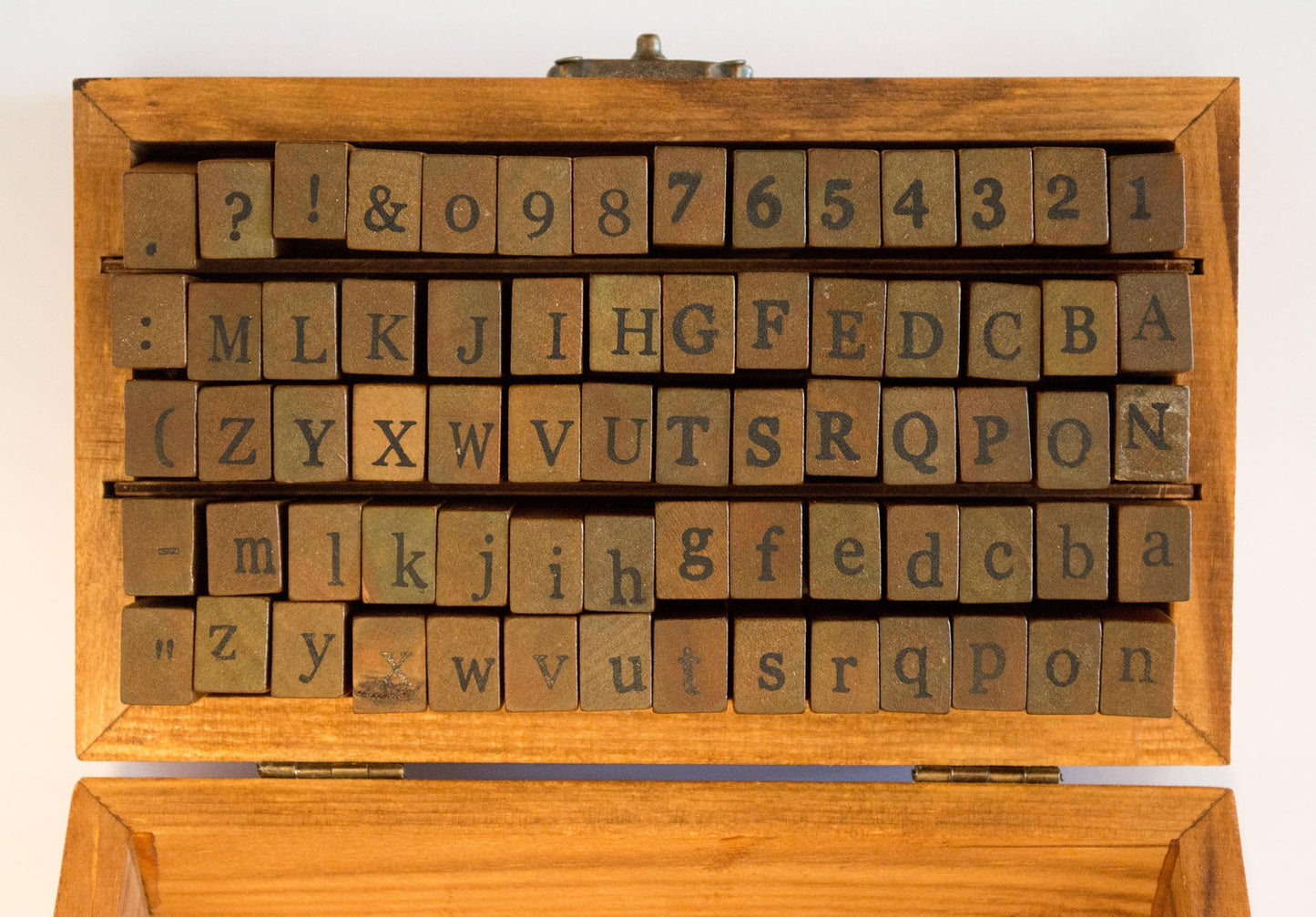 Vintage Stamp Set - Alphabet and Numbers