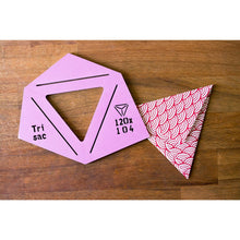 Load image into Gallery viewer, Folding Template Triangle Envelope - ollilypaperware
