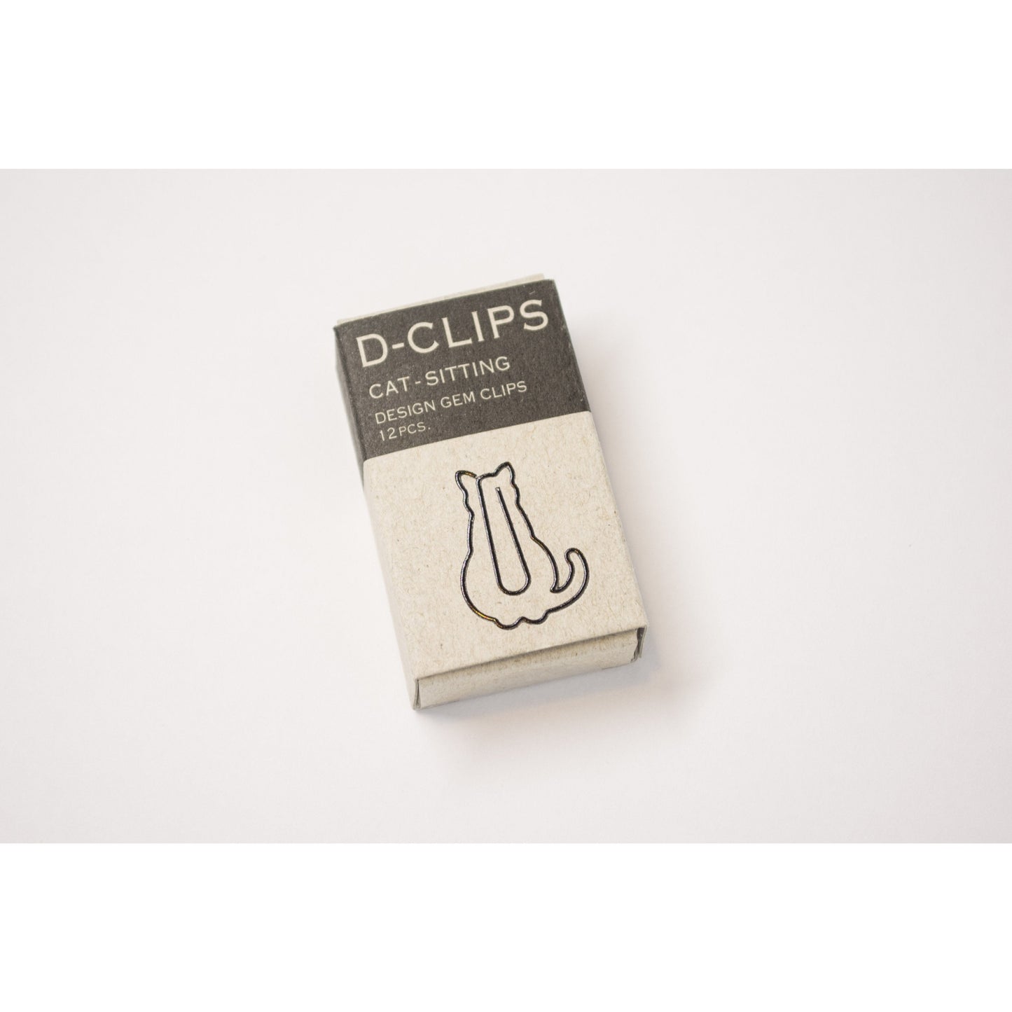 12 Paper Clips Cat sitting - ollilypaperware