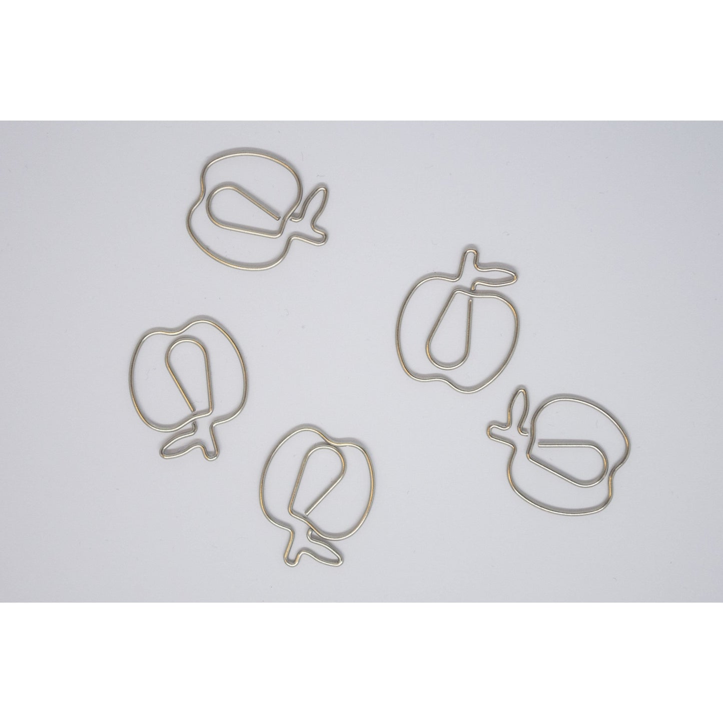 30 Paper Clips Apple - ollilypaperware