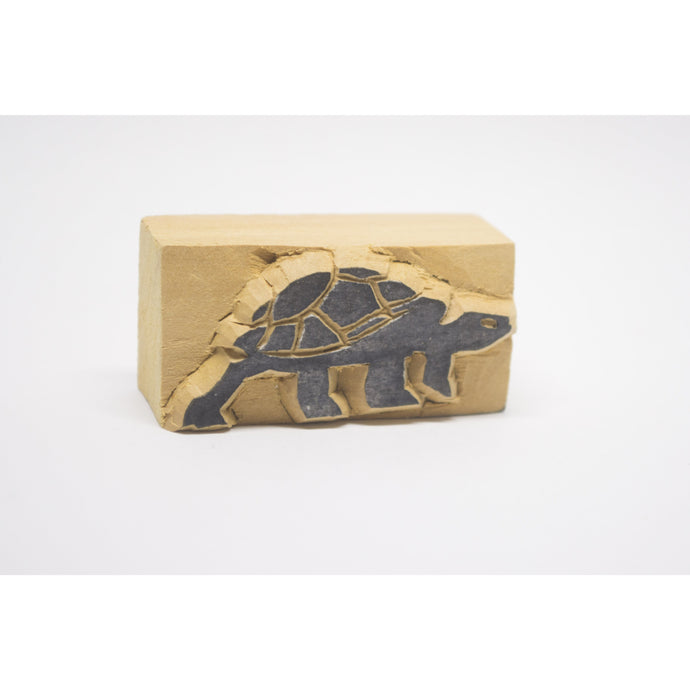 Wooden stamp turtle