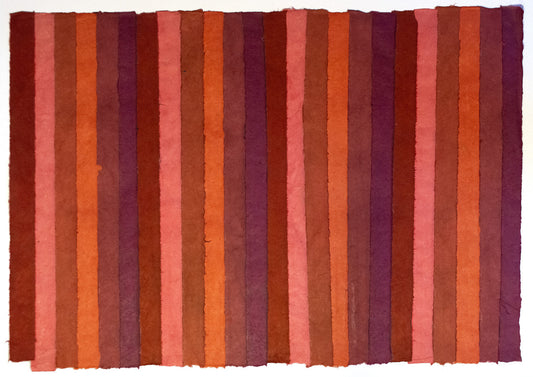 Lokta Paper Collage red - ollilypaperware