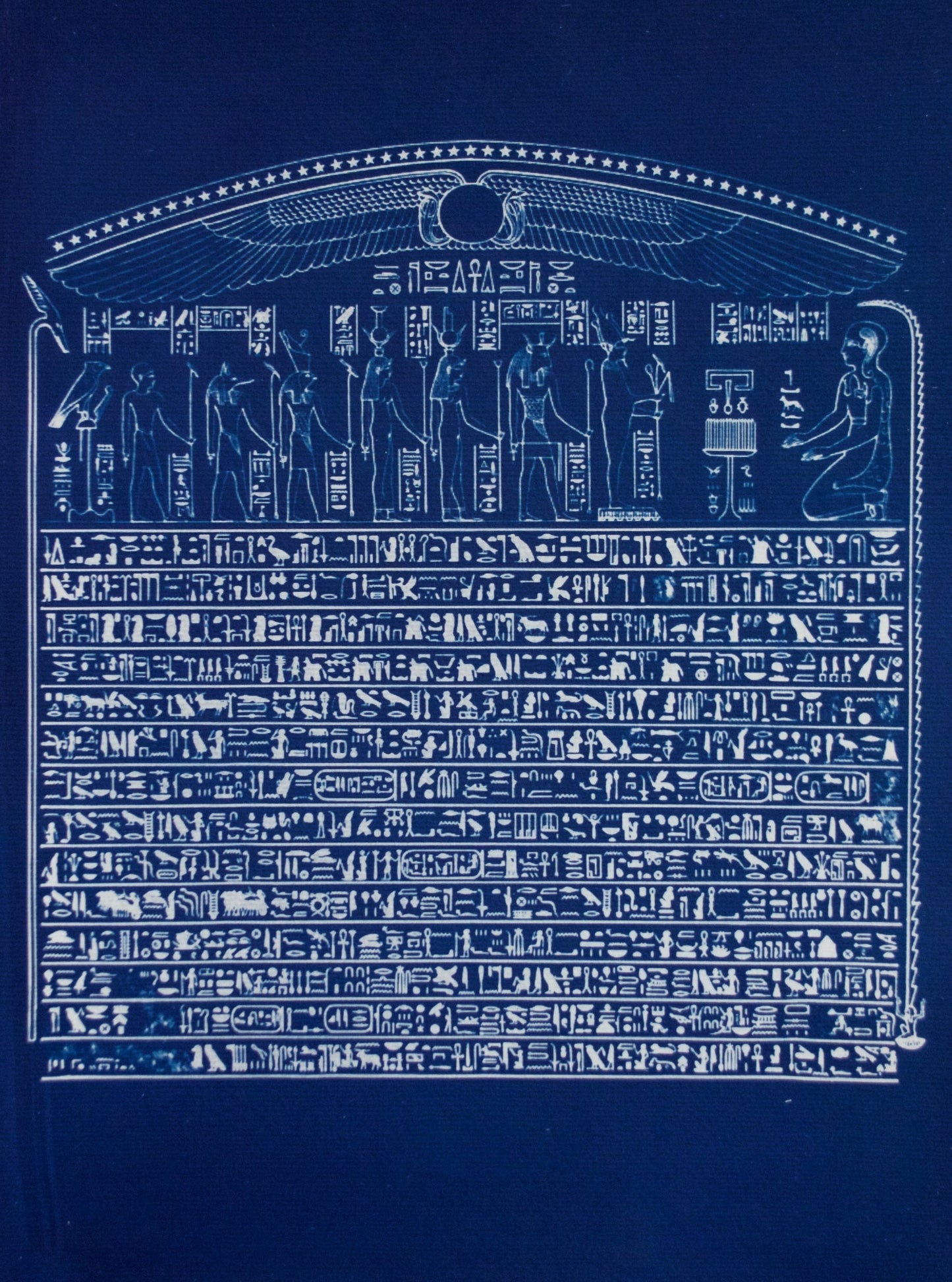 Cyanotype Old Egypt - ollilypaperware