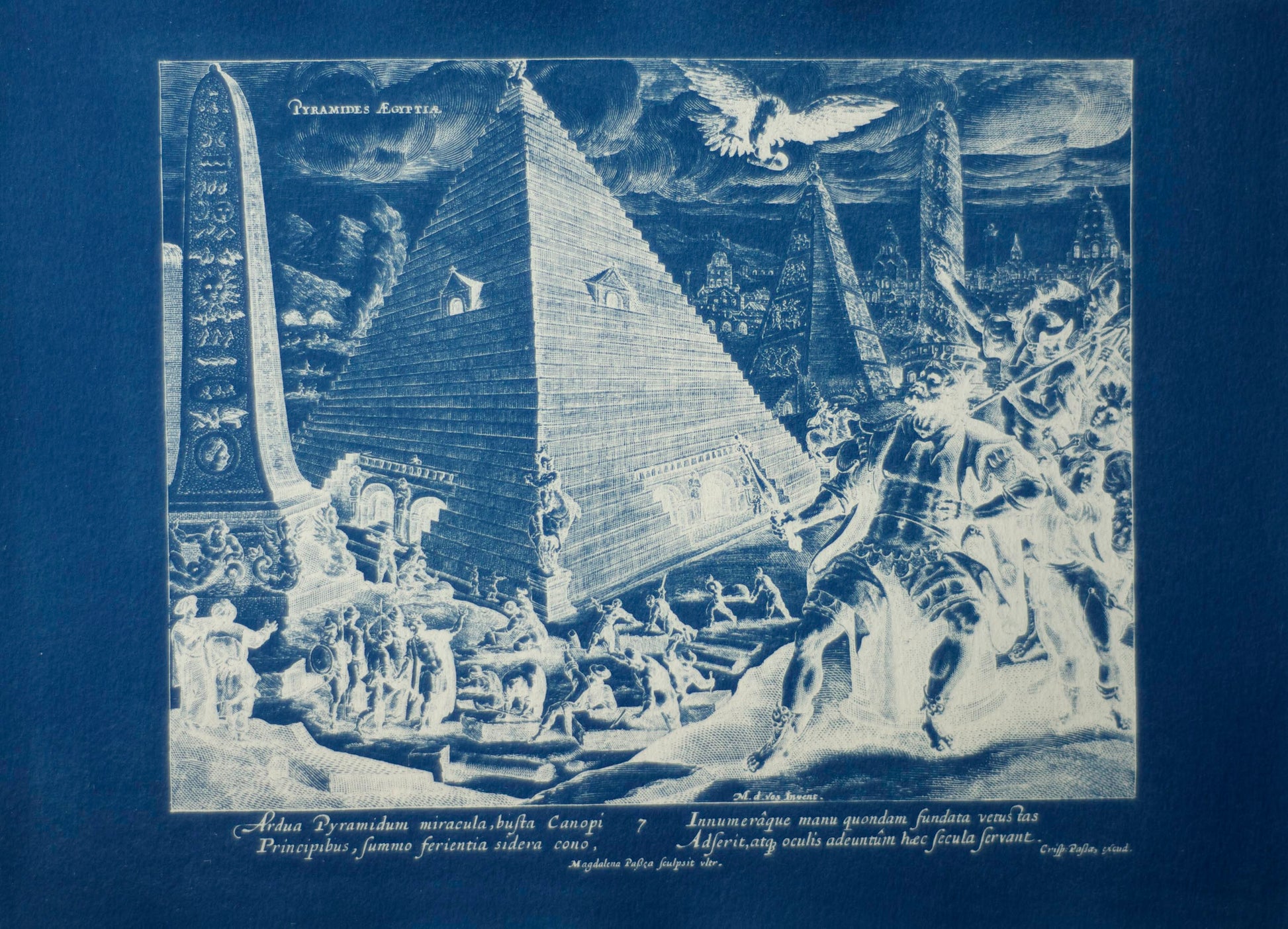 Cyanotype Old Egypt - ollilypaperware