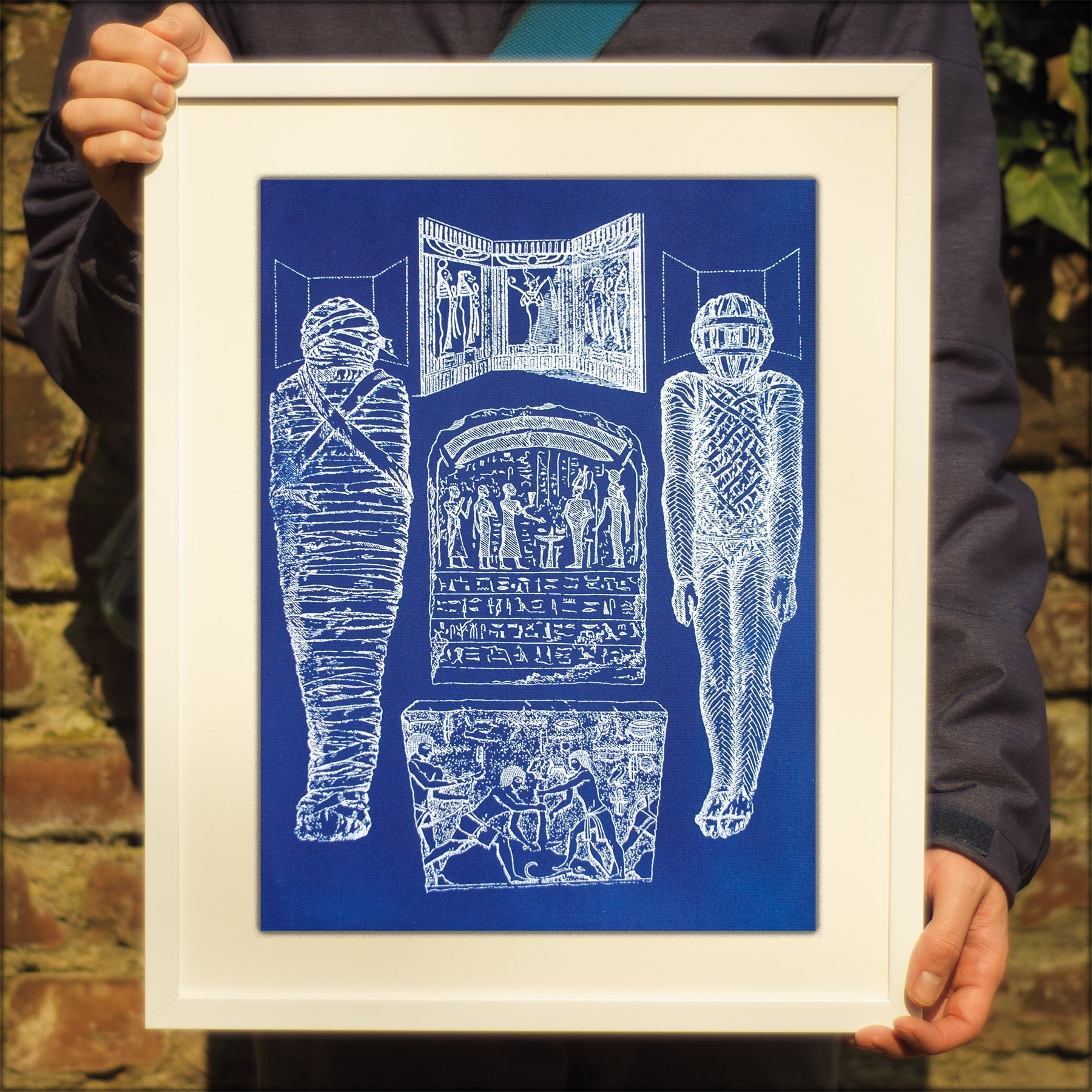 Cyanotype Old Egypt - ollilypaperware