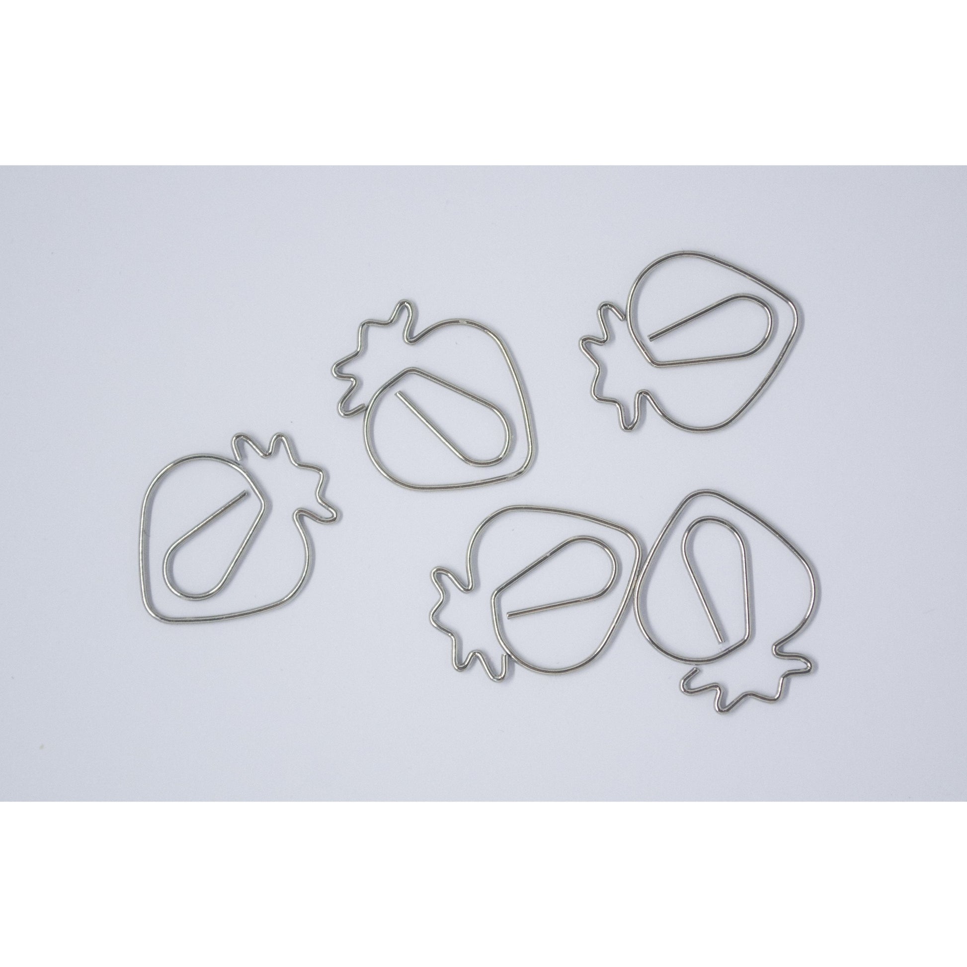 30 Paper Clips Strawberry - ollilypaperware