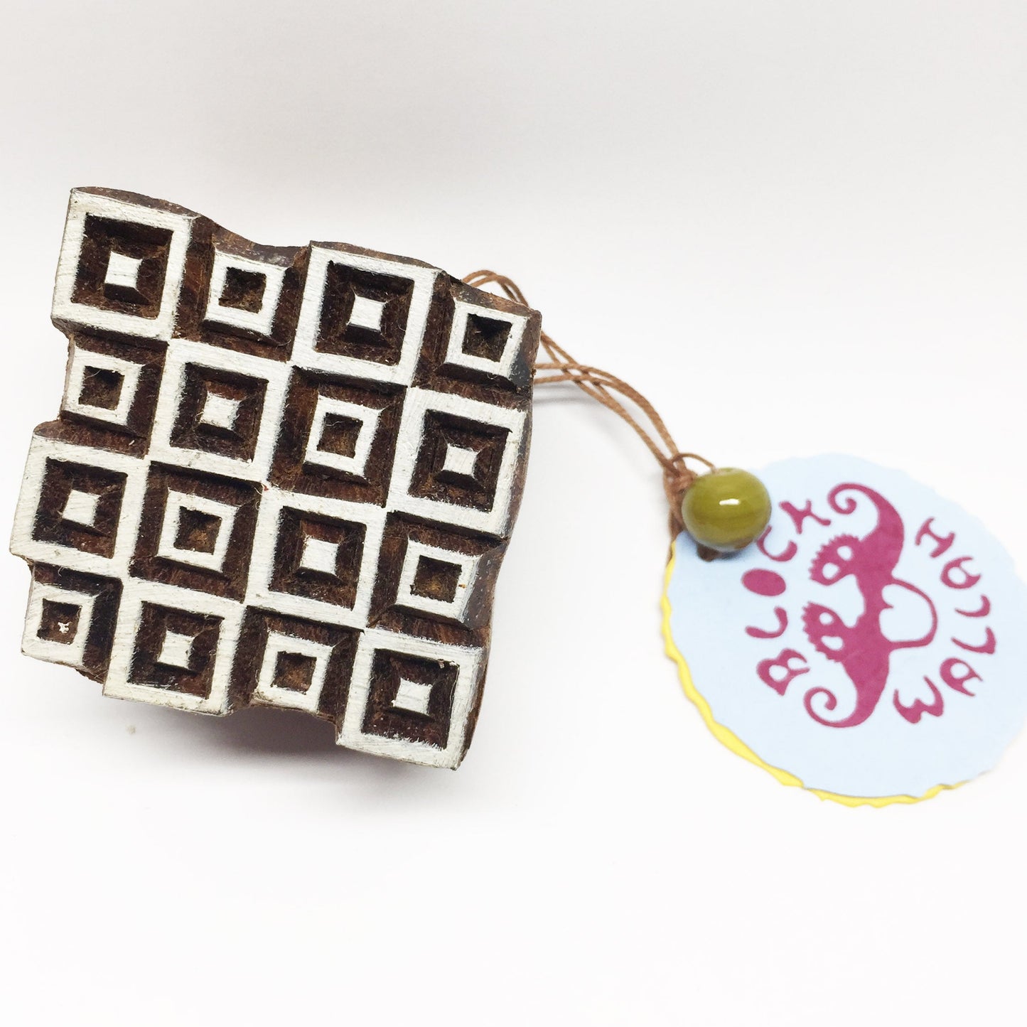 Wooden stamp geometric