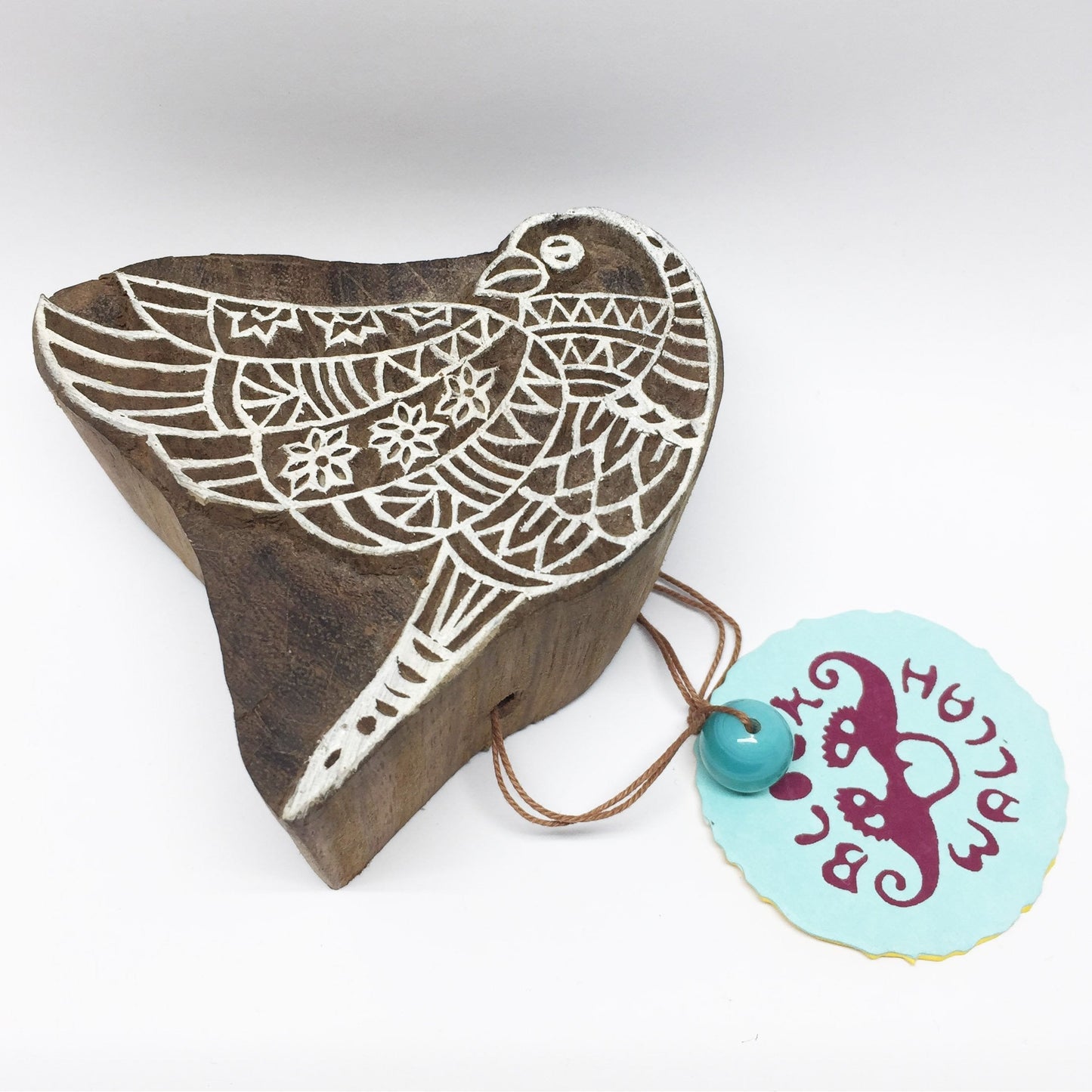 Wooden stamp bird