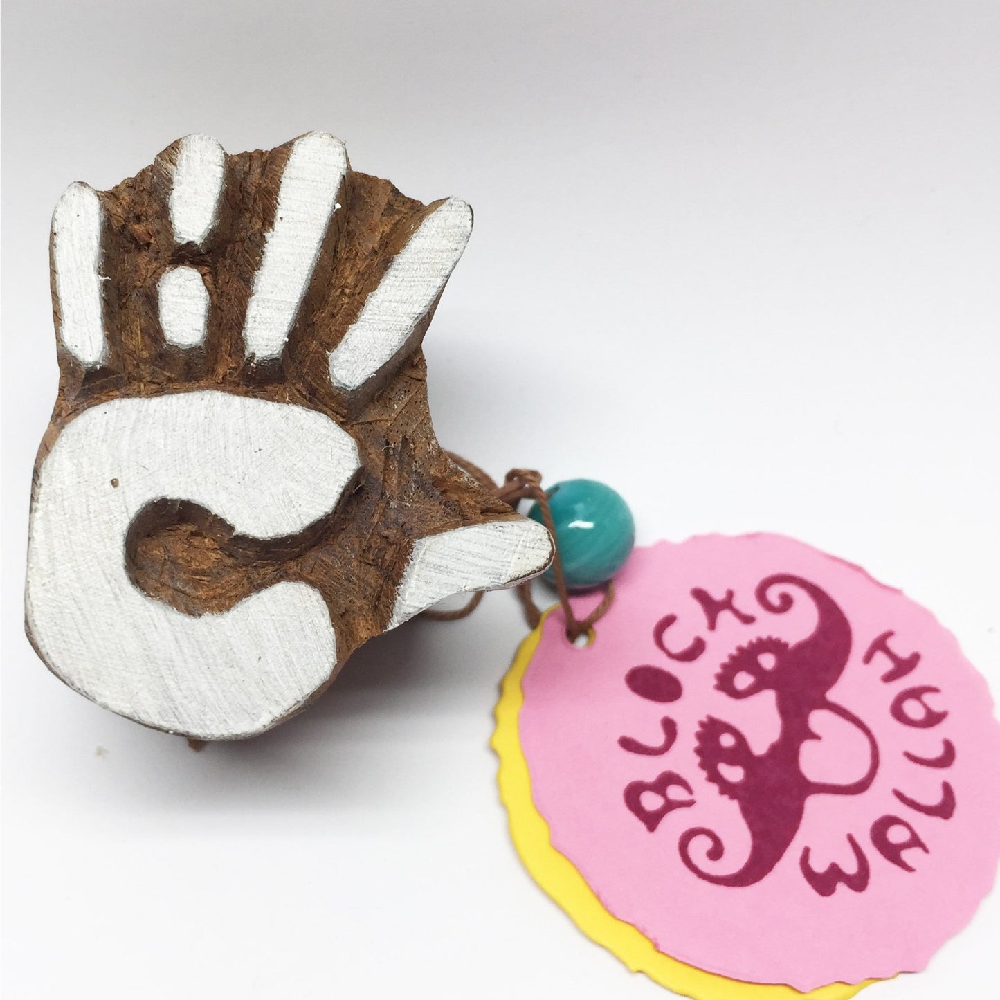 Wooden stamp small hand