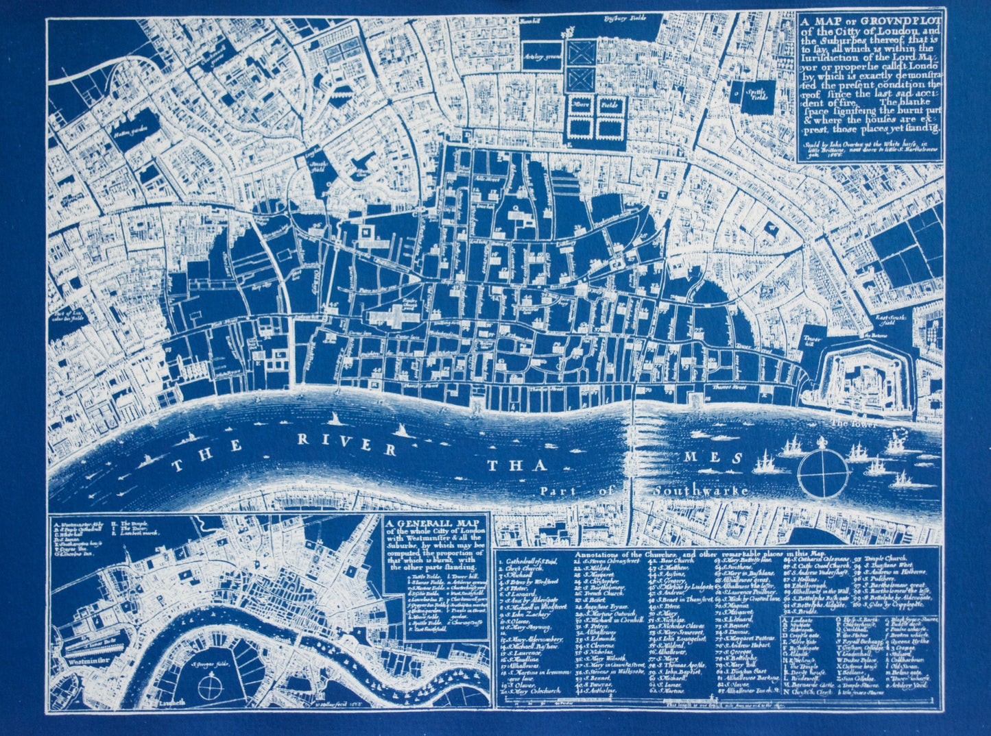 Cyanotype London - ollilypaperware