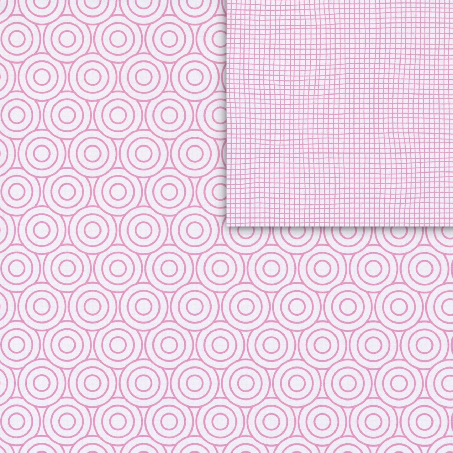 Cercles et filet en papier origami 15x15cm (double face)