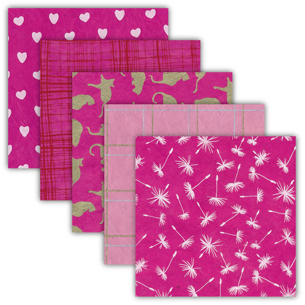 Origami Set Lokta pink
