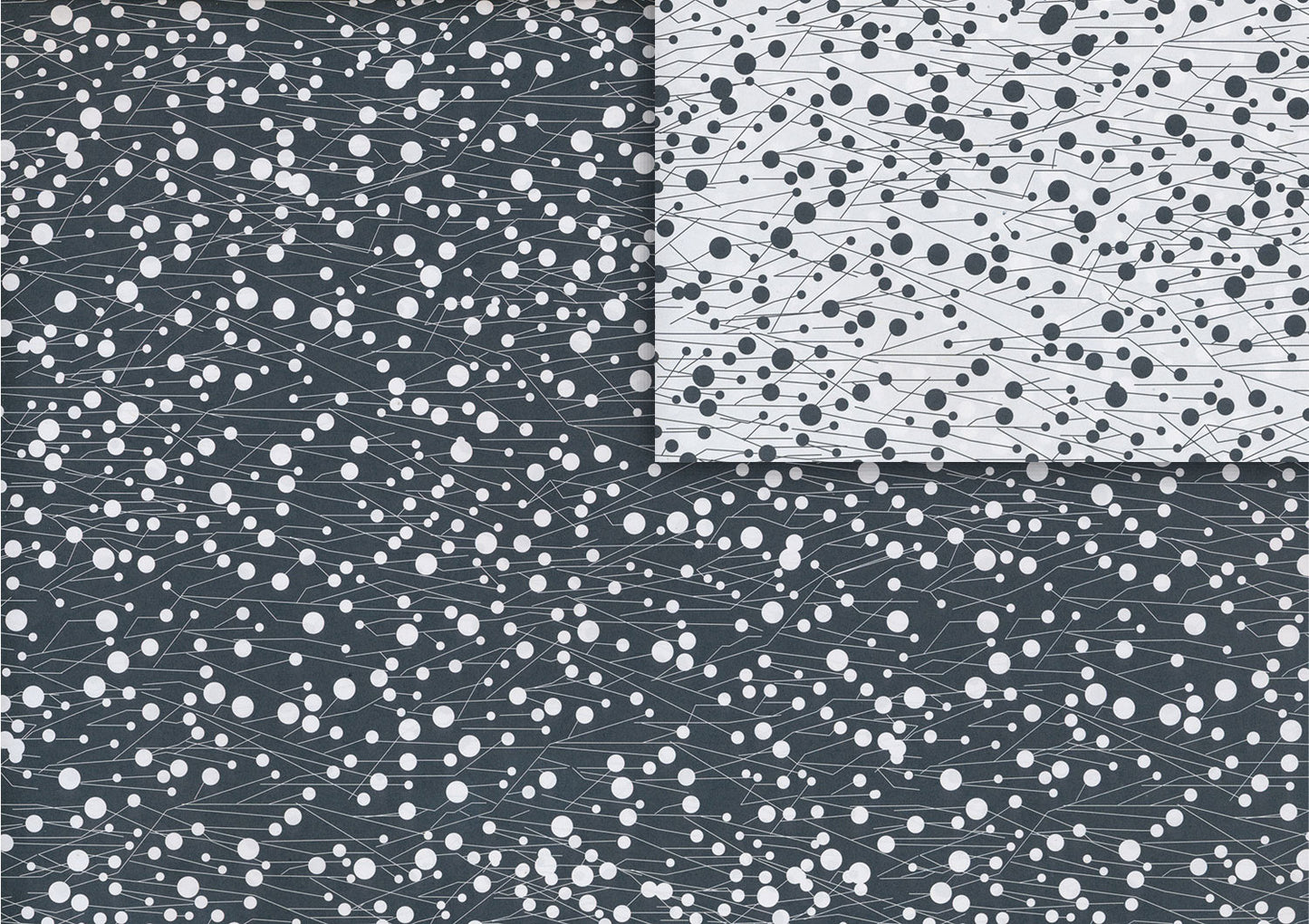 Papier cadeau Thornes noir/blanc (double face)