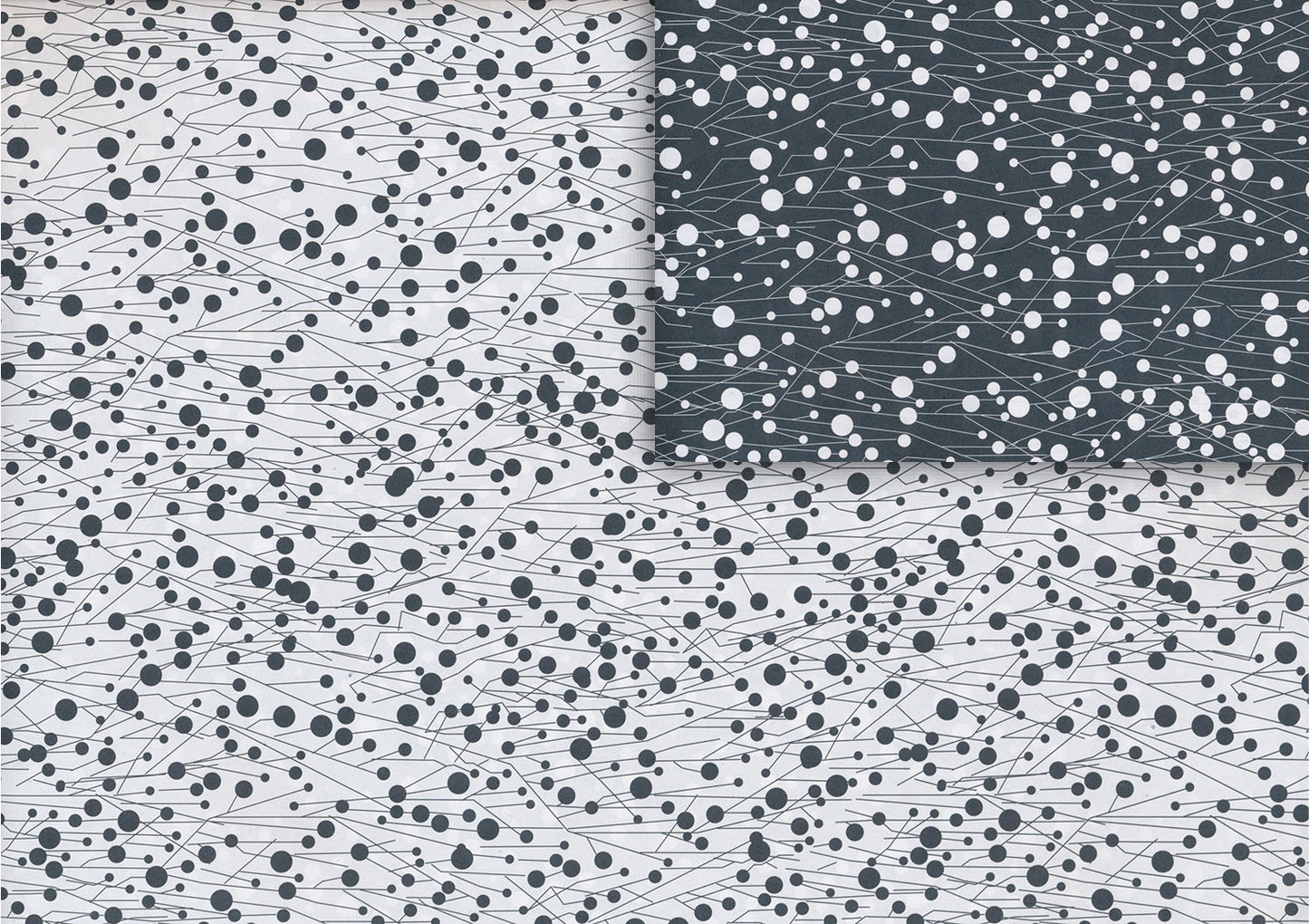 Papier cadeau Thornes noir/blanc (double face)