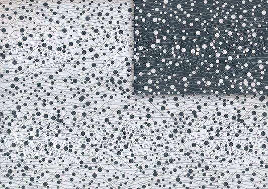 Papier cadeau Thornes noir/blanc (double face)