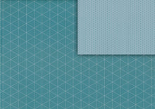 Load image into Gallery viewer, Triangles turquoise gift wrap (double sided)