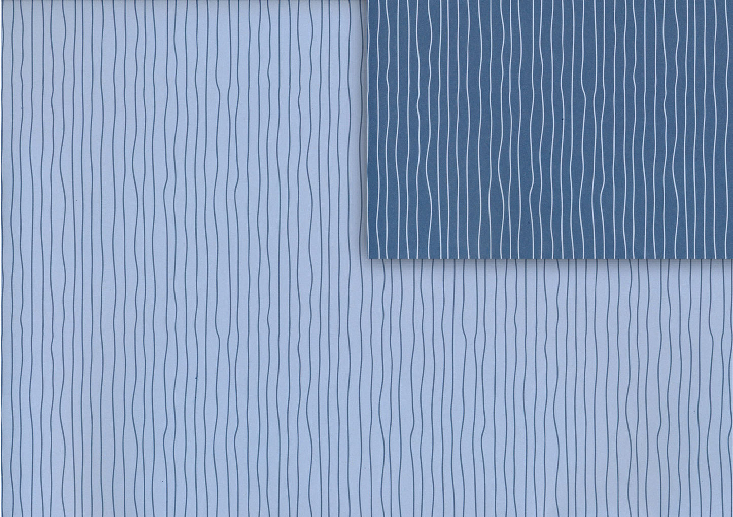 Papier cadeau bleu eau (double face)