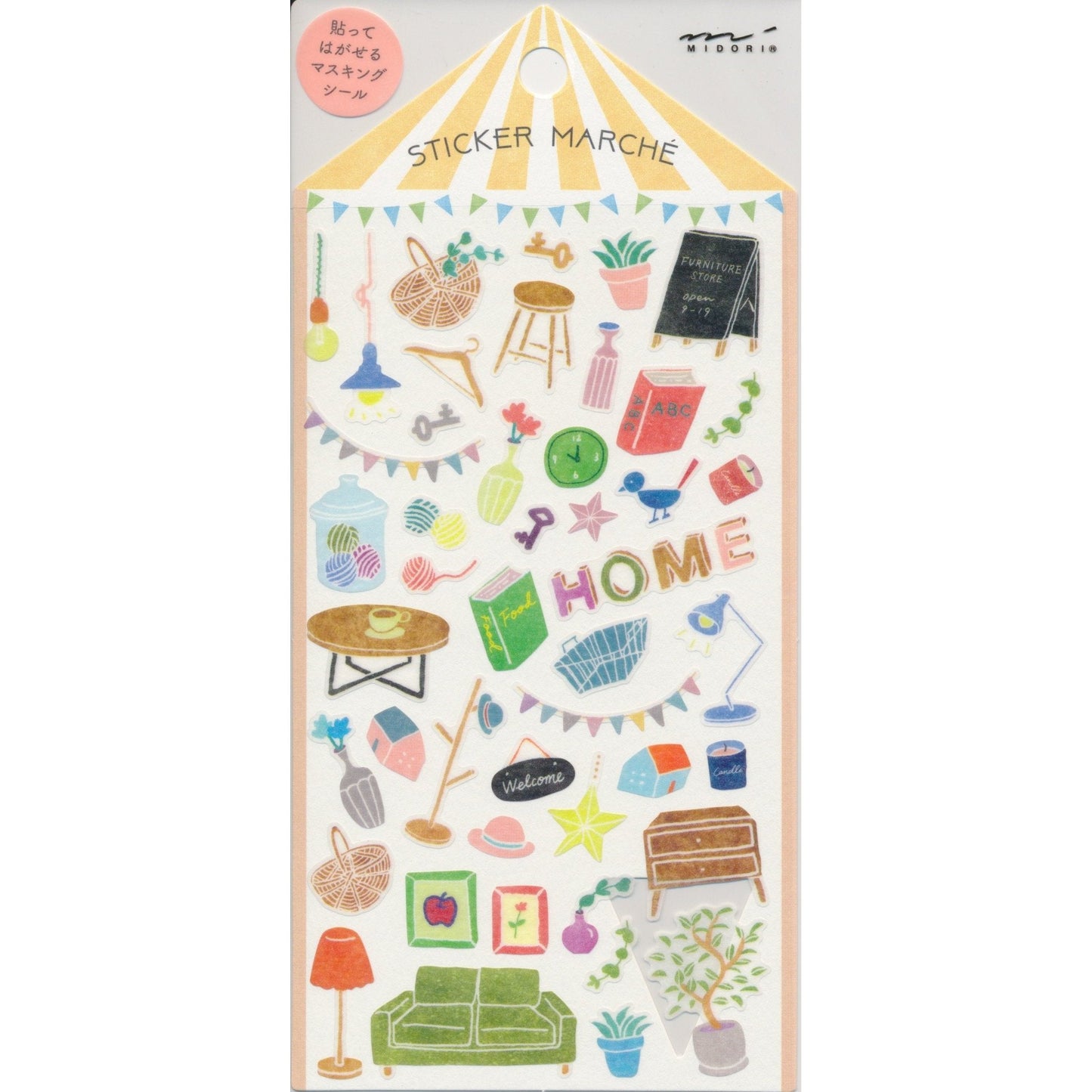 Midori Agenda Aufkleber innen