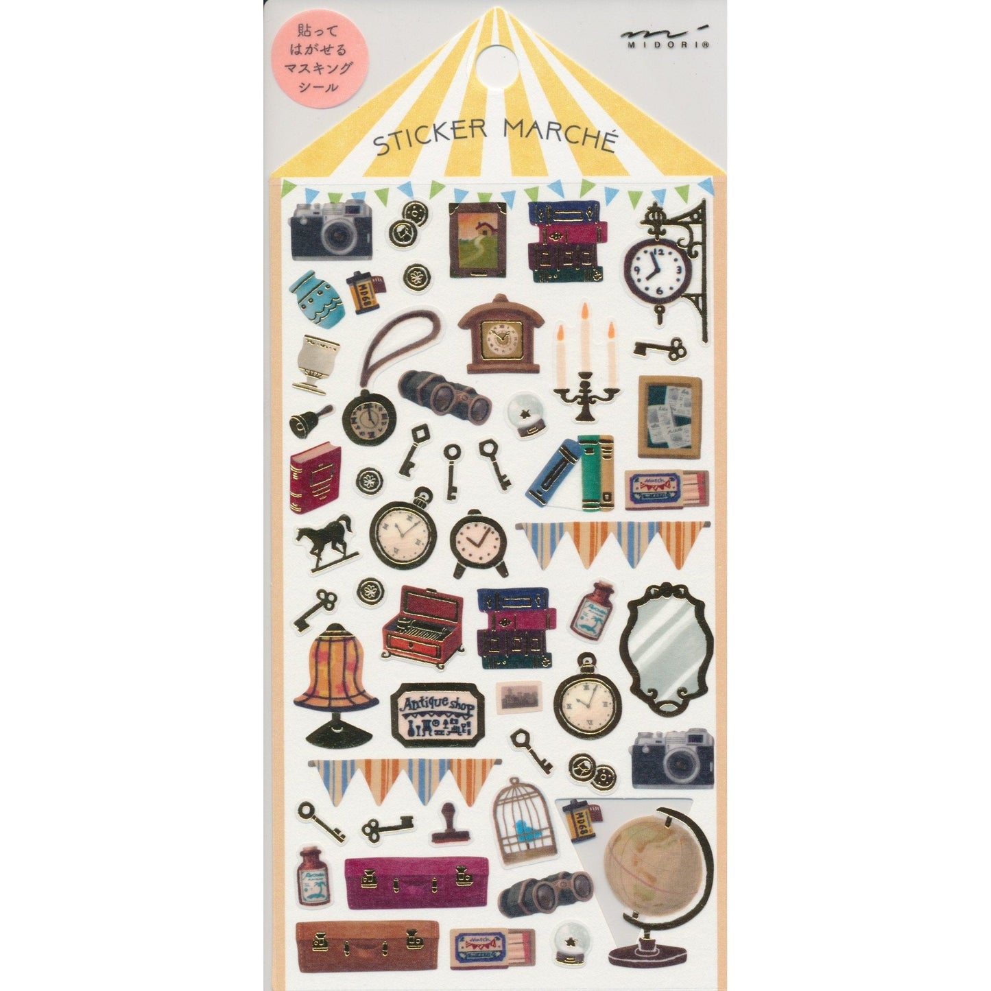 Midori Agenda Aufkleber Erinnerungsstücke