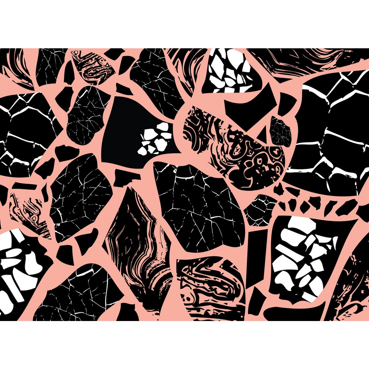 Emballage cadeau collage terrazzo