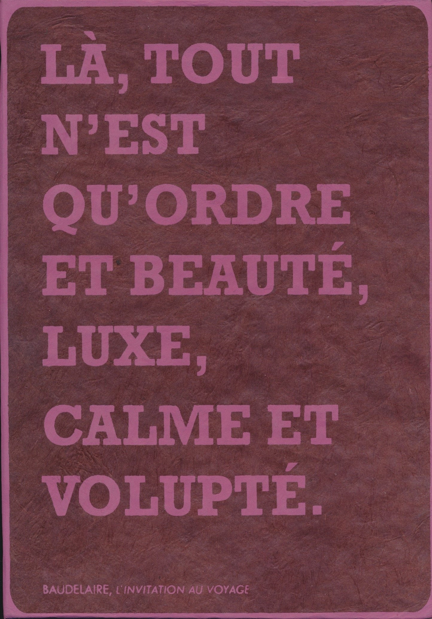 Baudelaire-Notizbuch