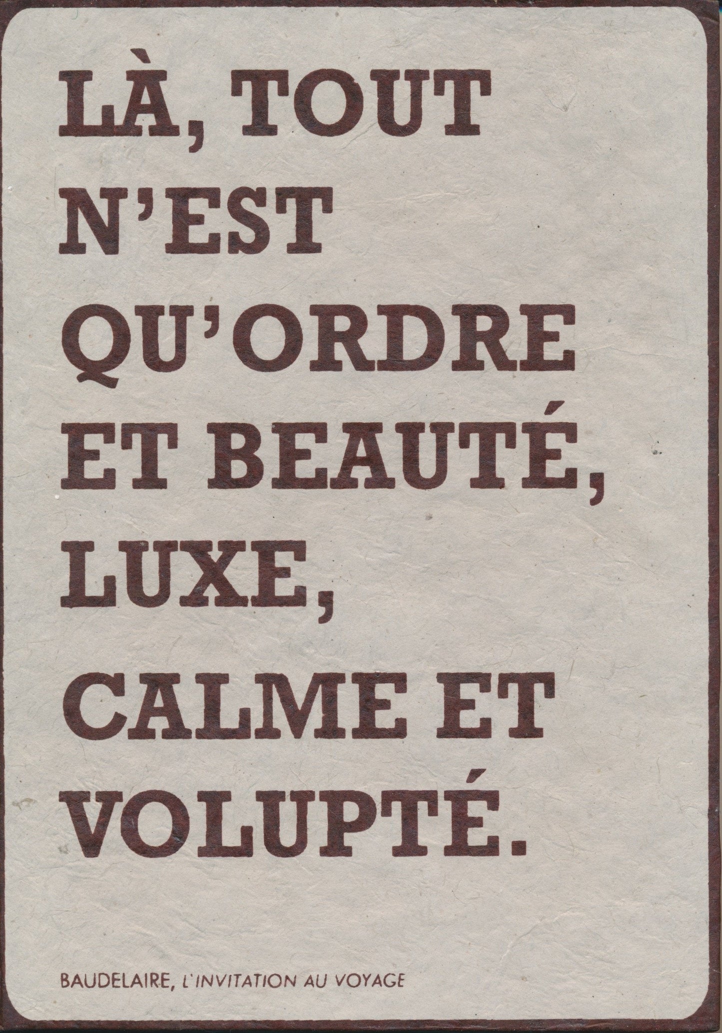 Baudelaire-Notizbuch