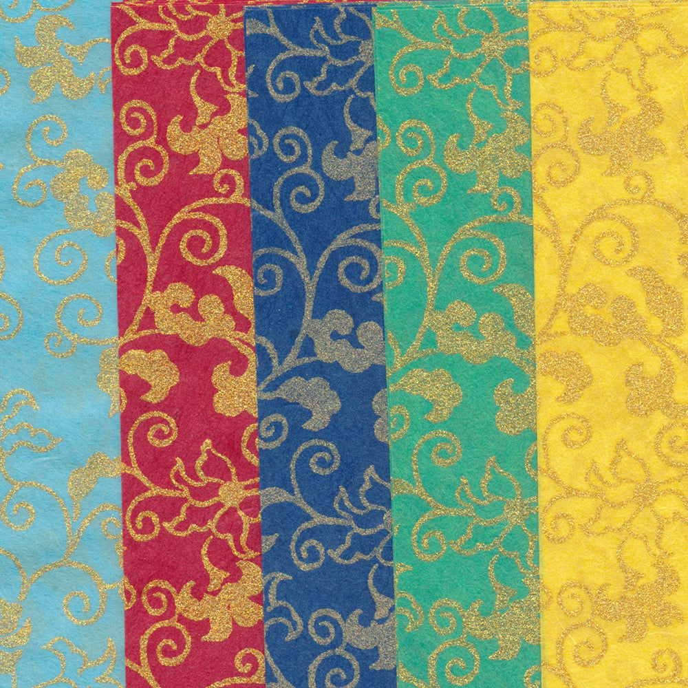 Ensemble d'origami imprimé Hanji