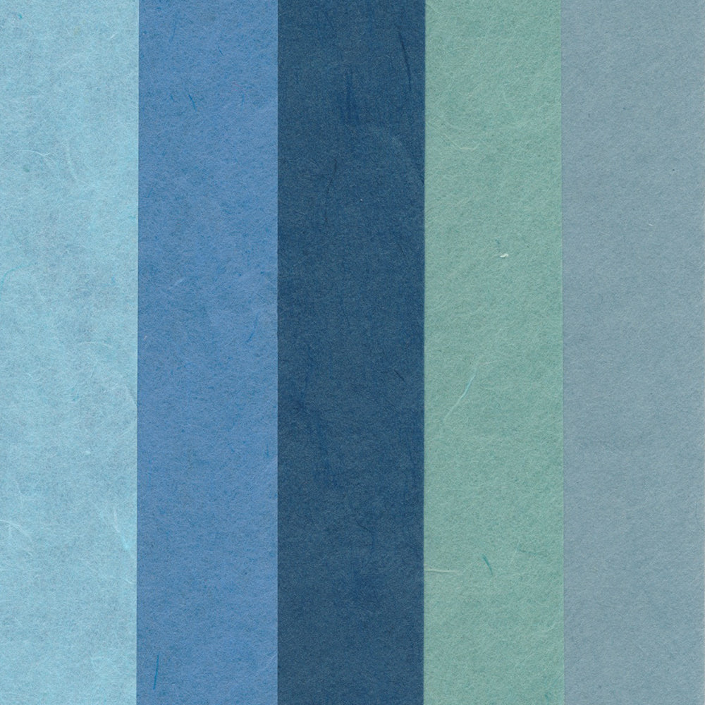 Ensemble d'origami Hanji bleu