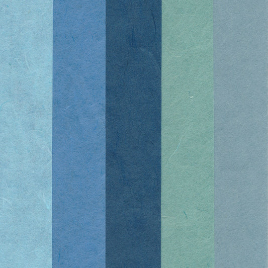 Ensemble d'origami Hanji bleu