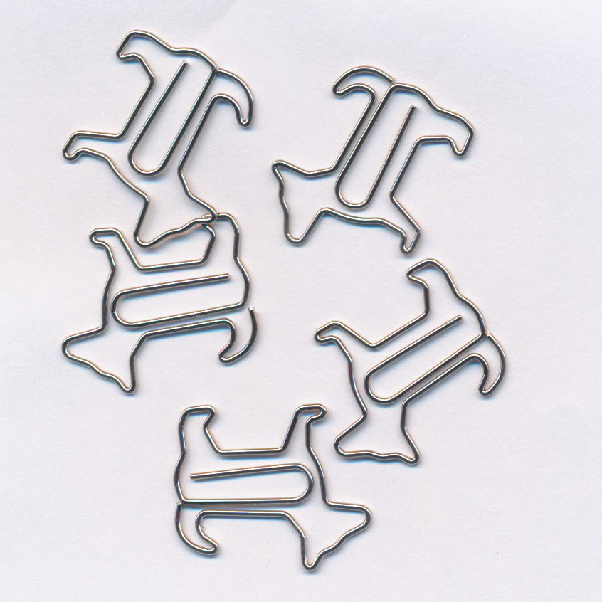 30 Paper Clips Dog - ollilypaperware
