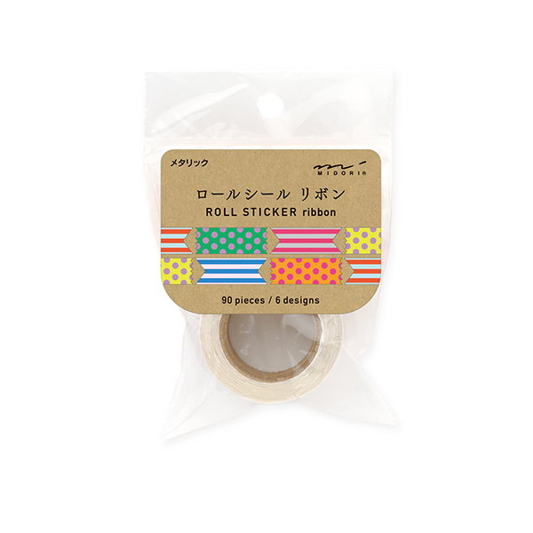 Roll Sticker ribbon metallic