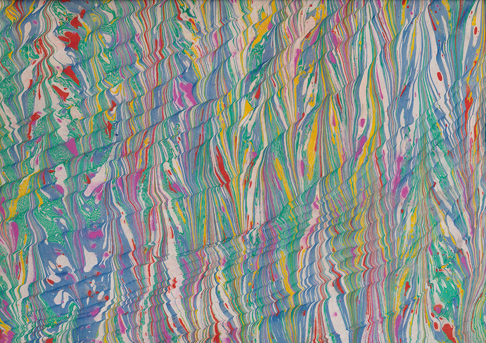 Lokta Paper marbled 054 - ollilypaperware