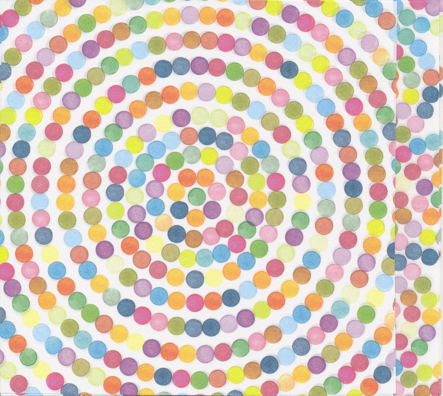 Coffret Origami à pois pastel 15 x 15 cm