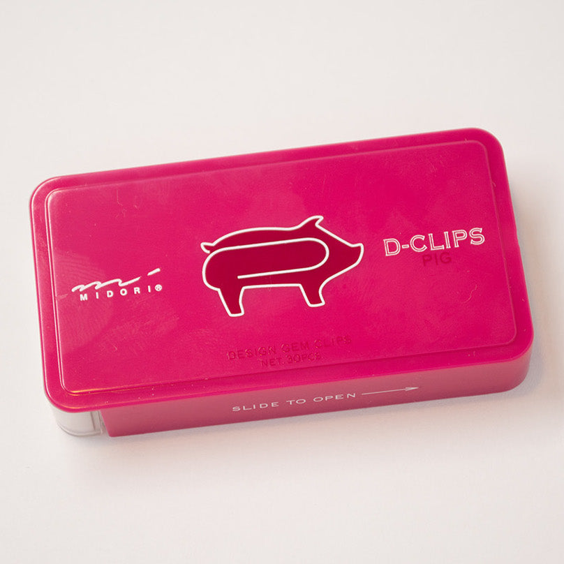 30 Paper Clips Pig - ollilypaperware