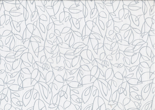 Seidenpapier floral silber