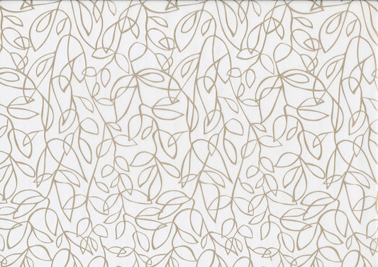 Seidenpapier floral gold