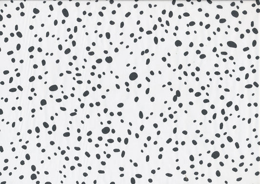 Seidenpapier Punkte und Flecken schwarz