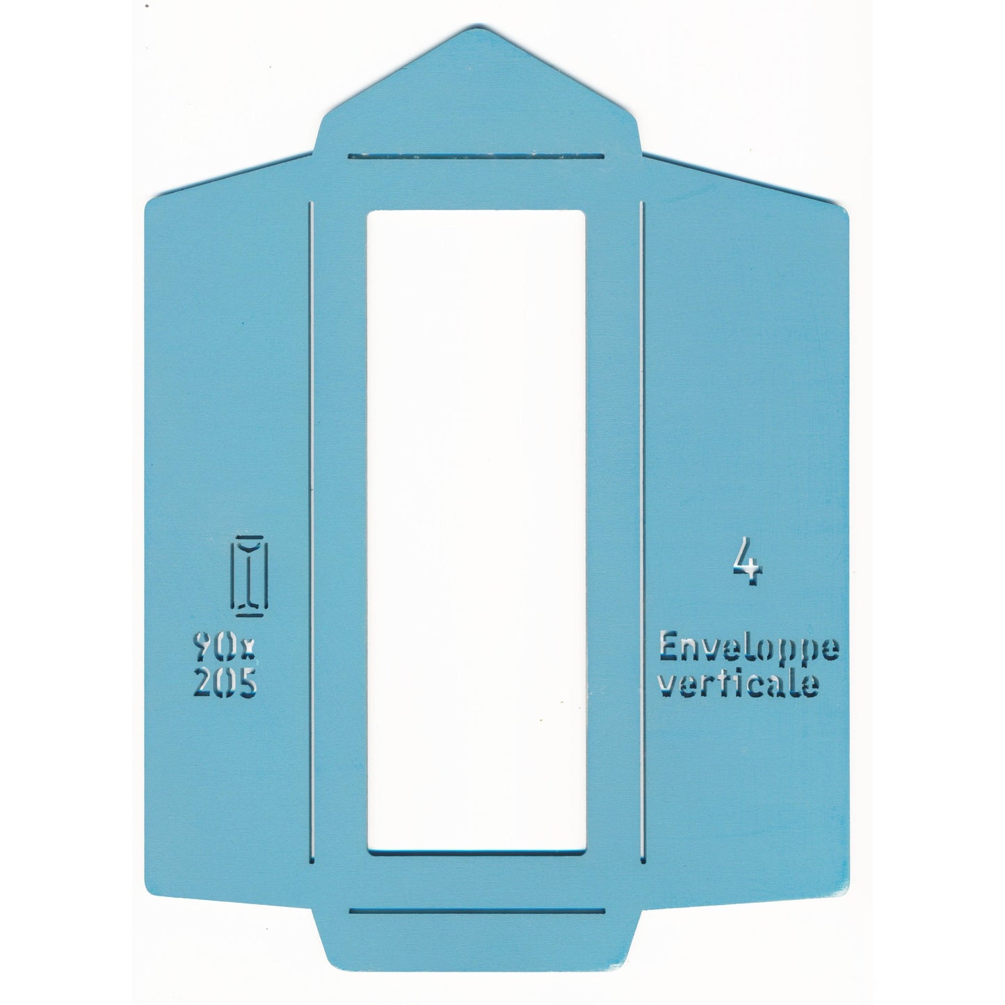 Folding Template Narrow Envelope - ollilypaperware
