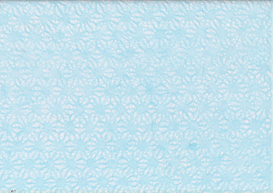 Dentelle Papier Chanvre Fleur bleu vif