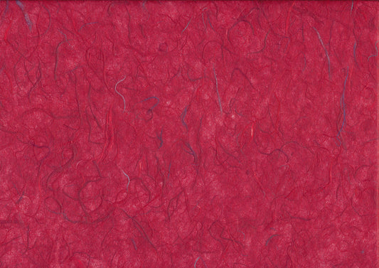 Papier de soie Kozo rouge/fibres mixtes