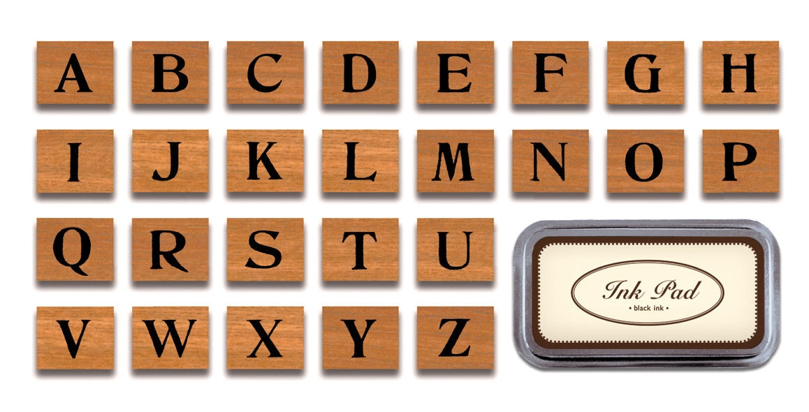 Cavallini Stamp Set upper case