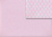 Laden Sie das Bild in den Galerie-Viewer, Circles and net pink gift wrap (double sided)