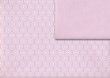 Laden Sie das Bild in den Galerie-Viewer, Circles and net pink gift wrap (double sided)