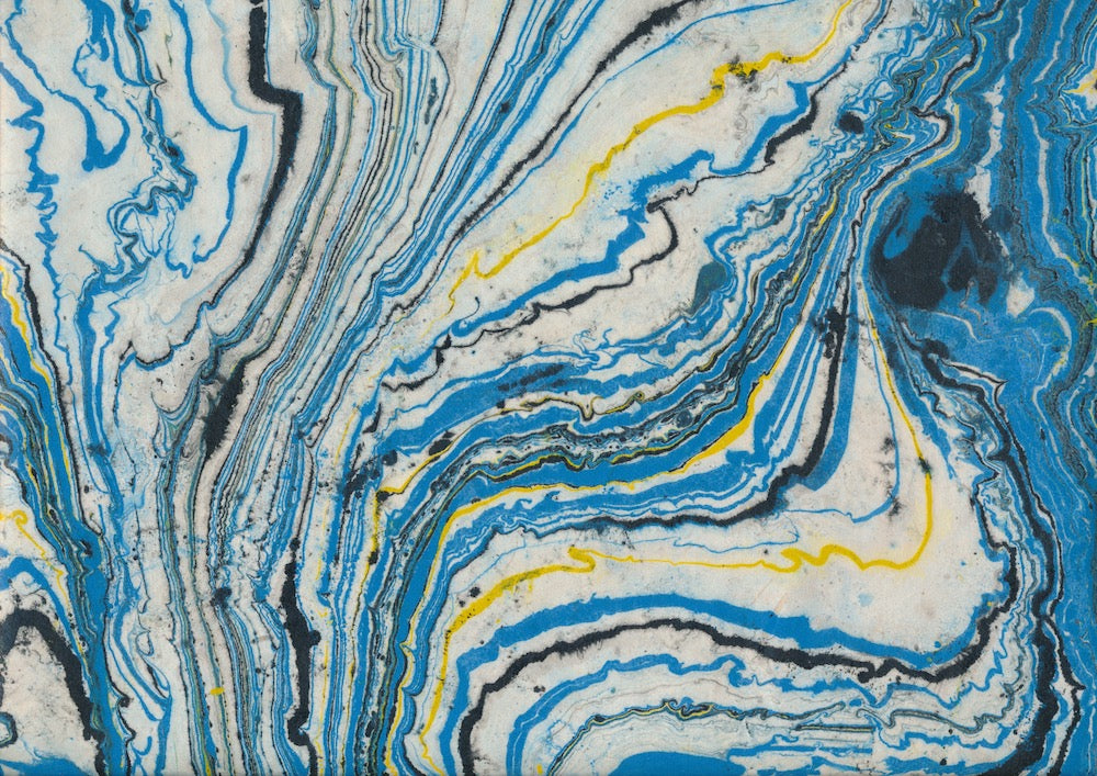 Lokta Paper marbled 348